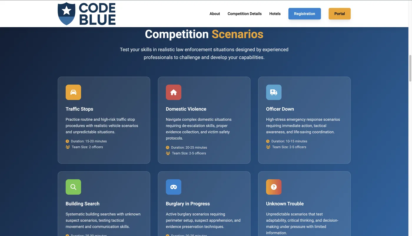 Competition scenarios page